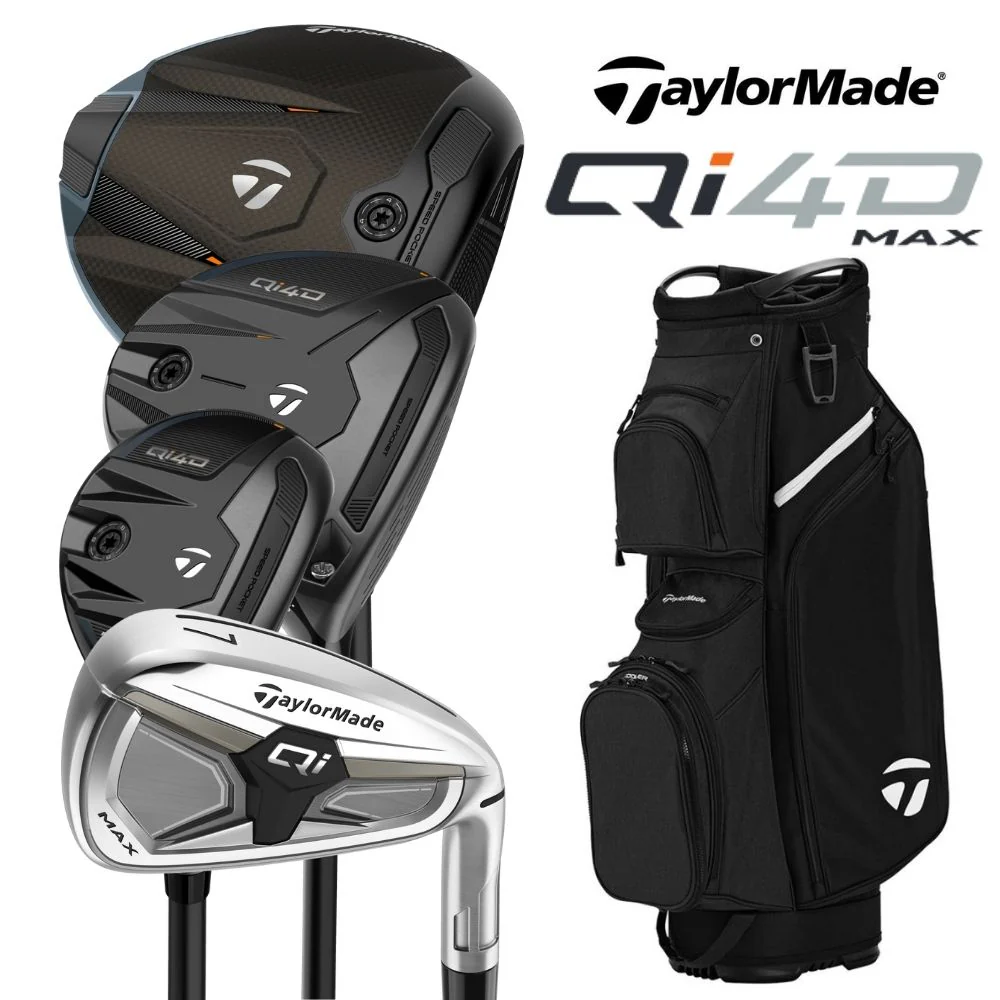 Taylormade QI4D Max Golf Set (Graphite, Stiff)